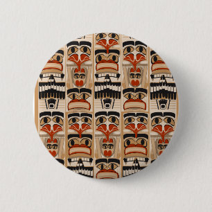 Totempaal Ronde Button 5,7 Cm