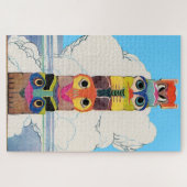 totempaal uit de jaren 20 legpuzzel (Horizontaal)