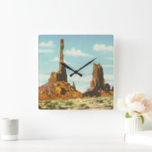 Totempaal Vierkante Klok (Huis)