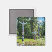 Totems in Stanley Park, Vancouver Canada Magneet (Voorkant / Achterkant)