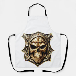 Totenkopf Deathmetal Metaldesign Schort