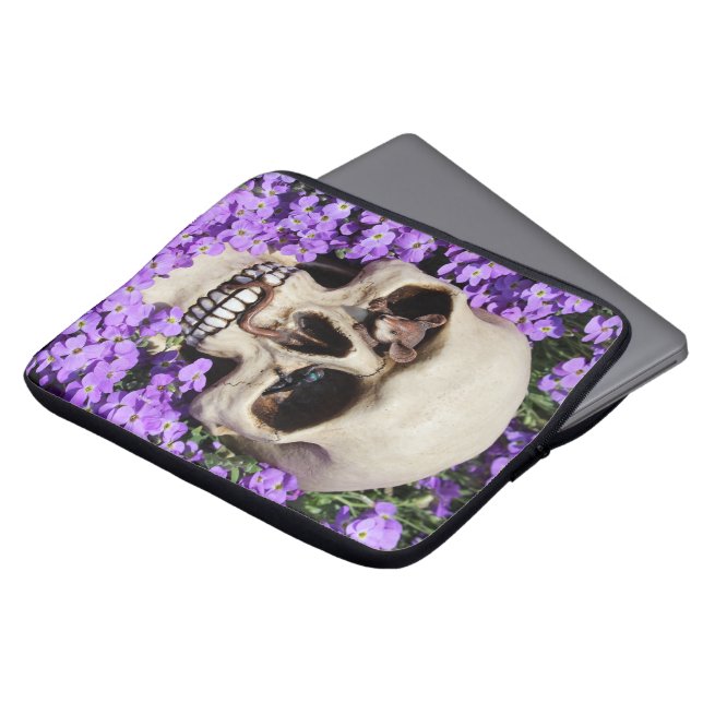 Totenkopf - Gothic / Gerätehülle Laptop Sleeve (Voorkant top)