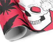 Totenkopf Hanfblatt Cadeaupapier (Rol Hoek)
