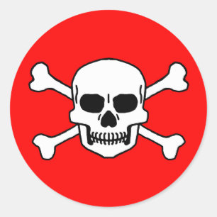 Totenkopf Ronde Sticker