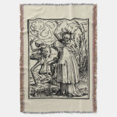 Totentanz, Dance of macabre (Holbein) Deken (Voorkant Verticaal)