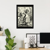Totentanz, Dance of macabre (Holbein) Poster (Thuiskantoor)