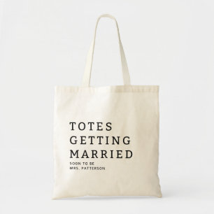 Totes Gaat Trouwen Bruid Naam Trouw Tas