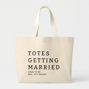 Totes Gaat Trouwen Bruid Naam Trouw Tas