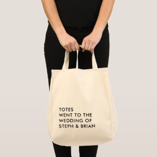 Totes personnalisées sont allées au Mariage, Sac f