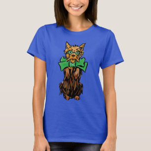 Toto-hond met groene strik uit de klassieker The W T-shirt
