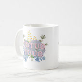 Totus Tuus Catholic Marian Floral Mug (Devant gauche)