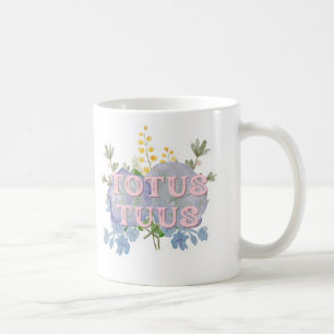 Totus Tuus Katholieke Mariabloemenmok Koffiemok