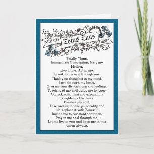 Totus Tuus Prayer Pope St. Johannes Paulus II Kaart