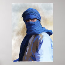 Touareg in Blauw