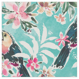 TOUCADISE TOU Lush Tropical Toucans Stof