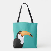 Toucan Allover-Tas Tote Bag (Achterkant)