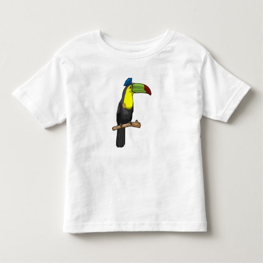 Toucan als politieagent kinder shirts (Voorkant)