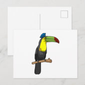 Toucan als politieagent politie briefkaart (Voorkant / Achterkant)