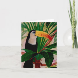 Toucan Bird Exotic Oerwoud Art Note Kaart