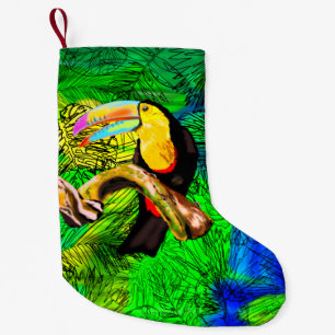 Toucan Bird Kerstkous Kleine Kerstsok