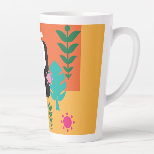 Toucan Bird Lovers Two-Tone Coffee Mok (Rechts)