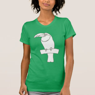 Toucan Bird Outline Dessin sur t-shirts
