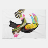 Toucan Bird Serviette de cuisine Toco (Horizontal)
