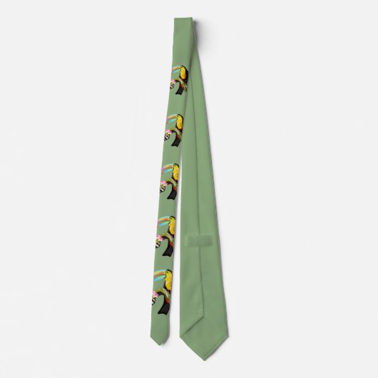 Toucan Bird Stropdas - Uw kleuren (Achterkant)