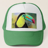 Toucan Bird Trucker Hat Toco Trucker Pet (Voorkant)