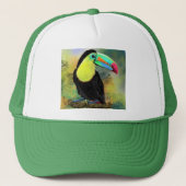 Toucan Bird Trucker Hat Toco Trucker Pet (Voorkant)
