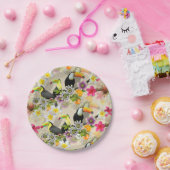 Toucan Birds, Passion Flowers, Plumeria Tropical P Papieren Bordje (Feest)