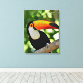 Toucan Canvas Afdruk (Insitu (Houten vloer))