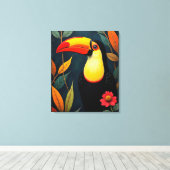 Toucan Canvas Afdruk (Insitu (Houten vloer))