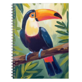 Toucan Colorful Tropical Bird Watercolor Notitieboek