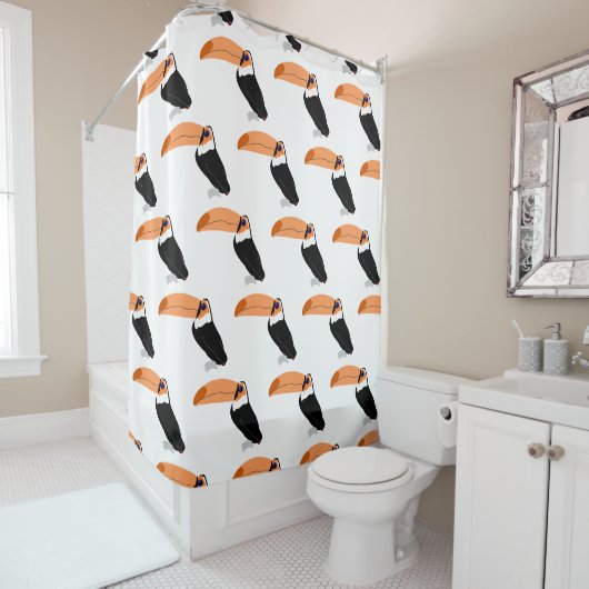 Toucan Design Douchegordijn (In situ)