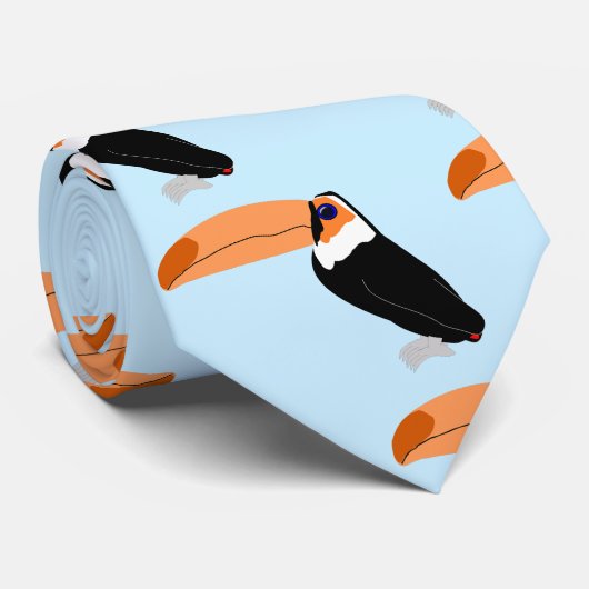 Toucan Design Stropdas (Opgerold)