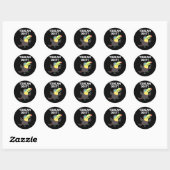 Toucan Do It Funny Positive Bird Pun Dark BG Ronde Sticker (Vel)