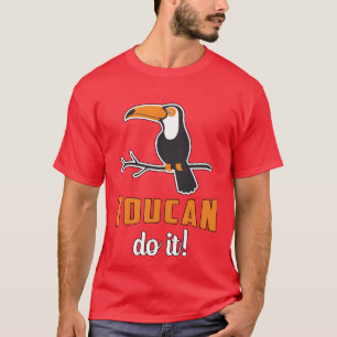 Toucan Do It Vogelkijker Kijken Retrooucans jongen T-shirt