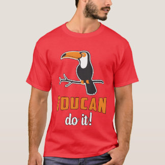 Toucan Do It Vogelkijker Kijken Retrooucans jongen T-shirt