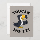 Toucan doet het briefkaart (Voorkant / Achterkant)