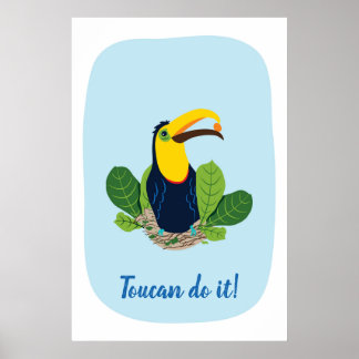 Toucan doet het Tropisch Poster citeren