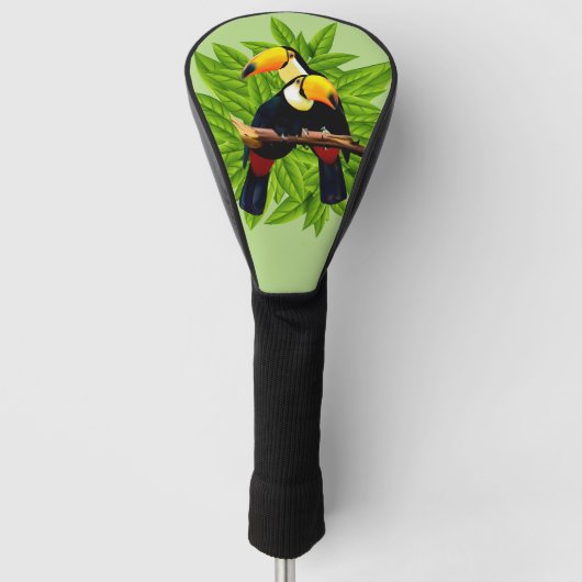 Toucan Duo Green Golfheadcover (Voorkant)