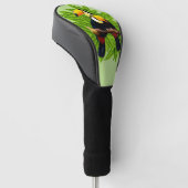 Toucan Duo Green Golfheadcover (Schuin)