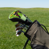 Toucan Duo Green Golfheadcover (Insitu)