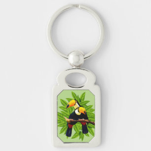 Toucan Duo Groen Sleutelhanger