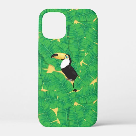 Toucan- en banaanbladeren Case-Mate iPhone case (Achterkant)