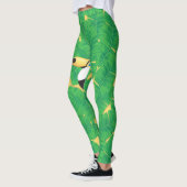Toucan- en banaanbladeren leggings (Links)