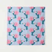 Toucan en hibiscus wandkleed (Voorkant)