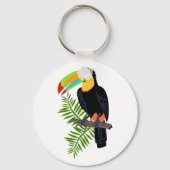 TOUCAN- EN PALMVERLIES SLEUTELHANGER (Voorkant)