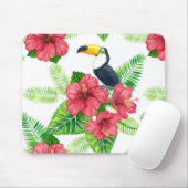 Toucan en tropical bouquet muismat (Met muis)
